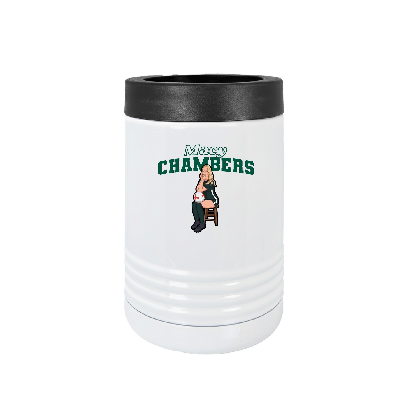 Beverage Holder — Name Arch in White