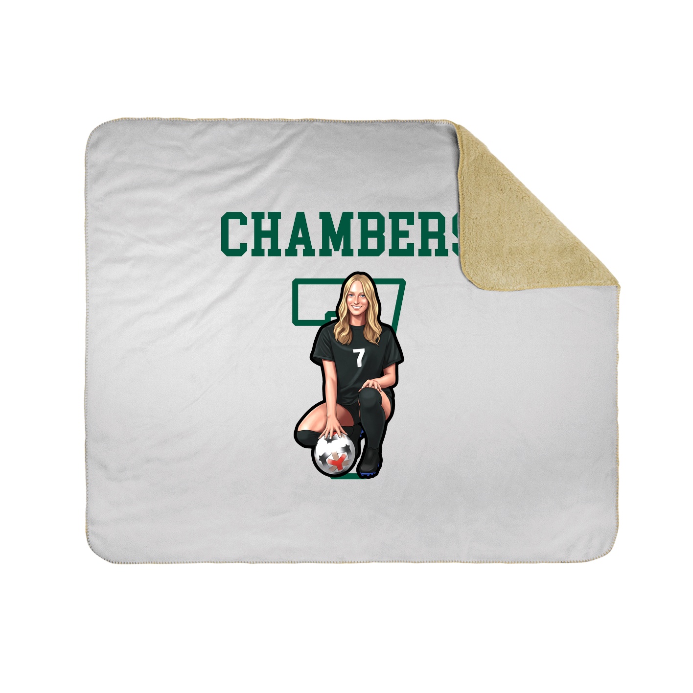 Throw Blanket — Shirsey in White
