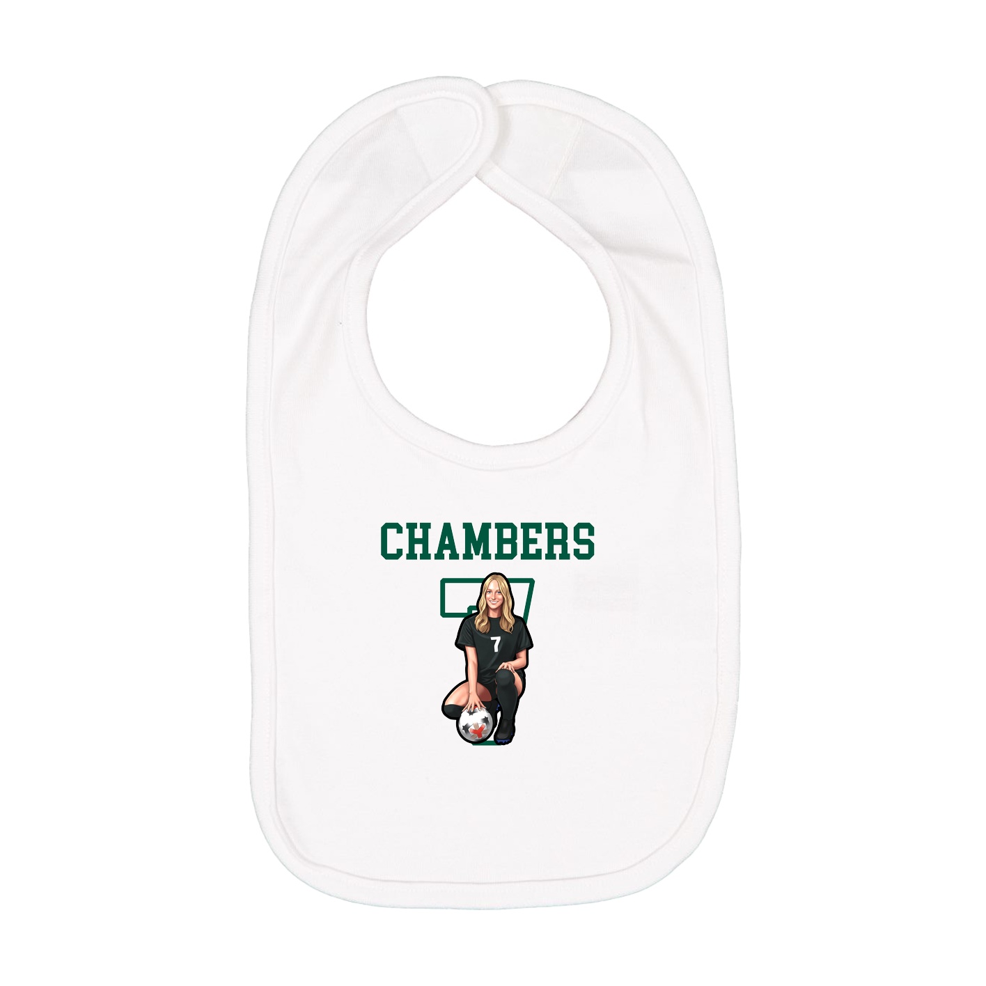 Infant Bib — Shirsey in White