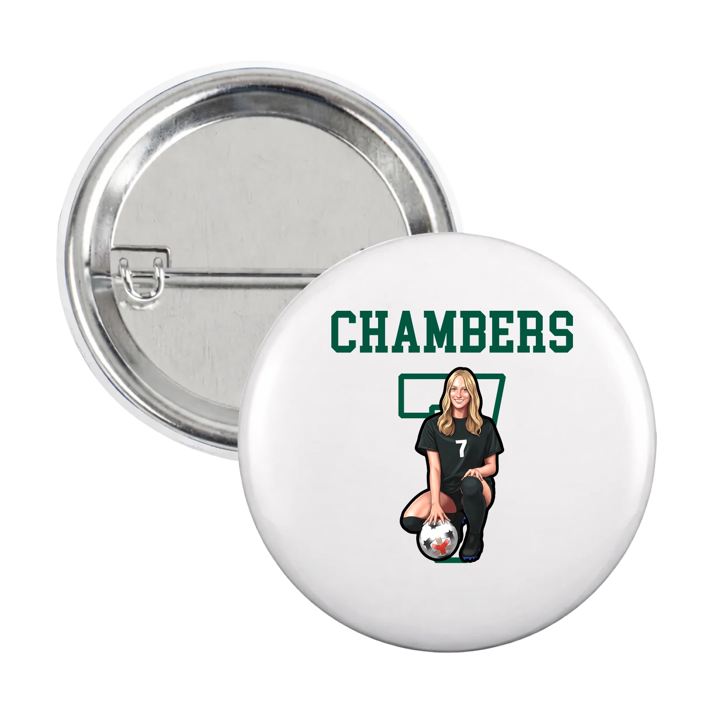 Game Day Button — Shirsey in White