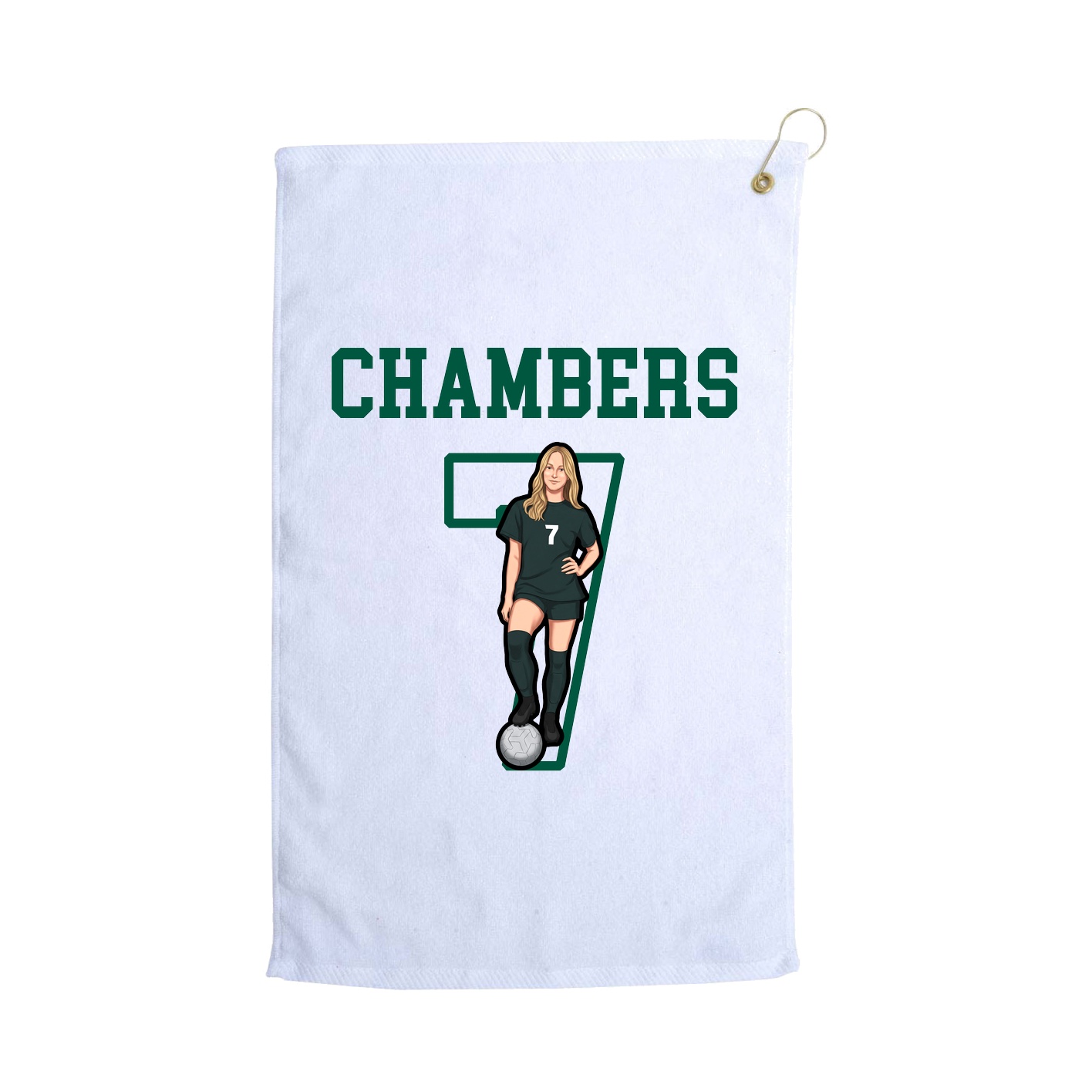 Golf Towel — Shirsey in White