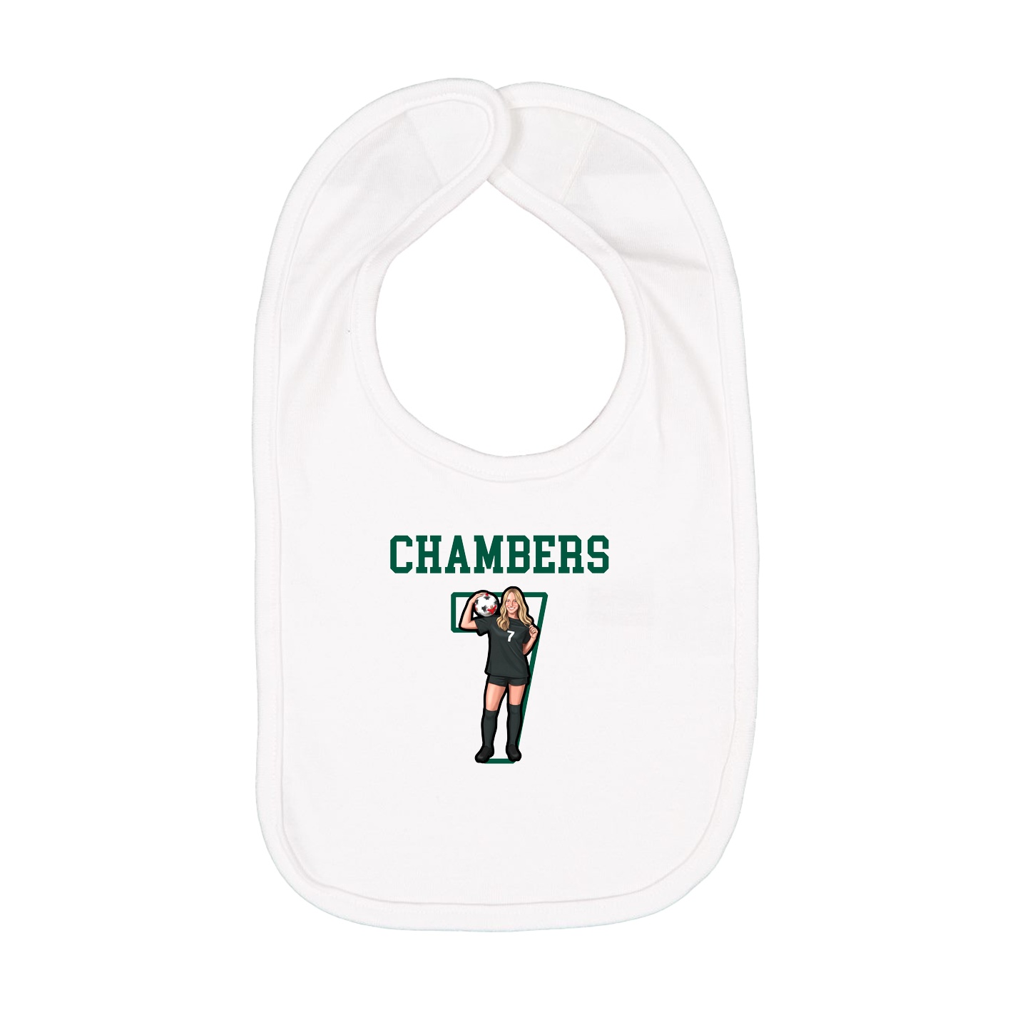 Infant Bib — Shirsey in White