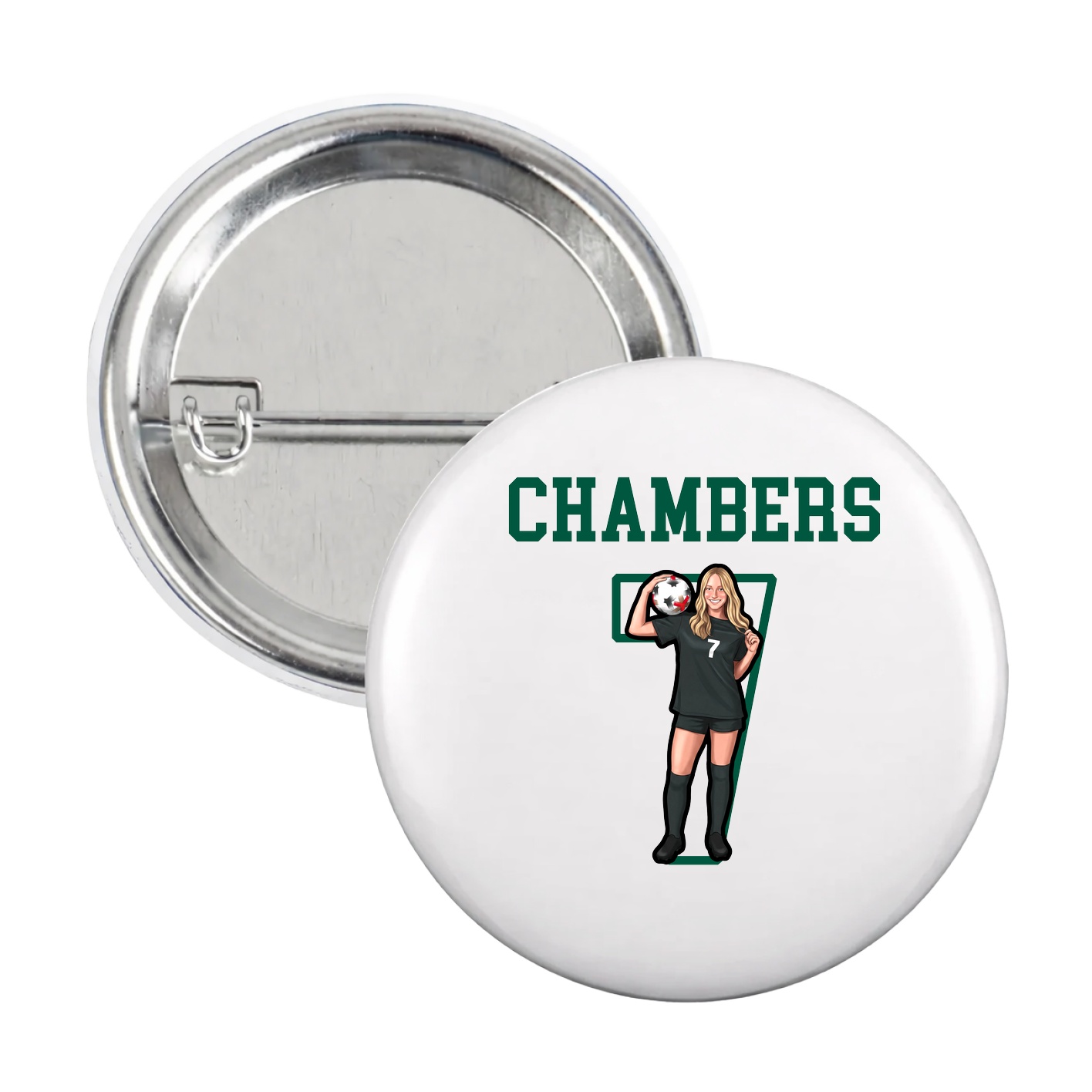 Game Day Button — Shirsey in White