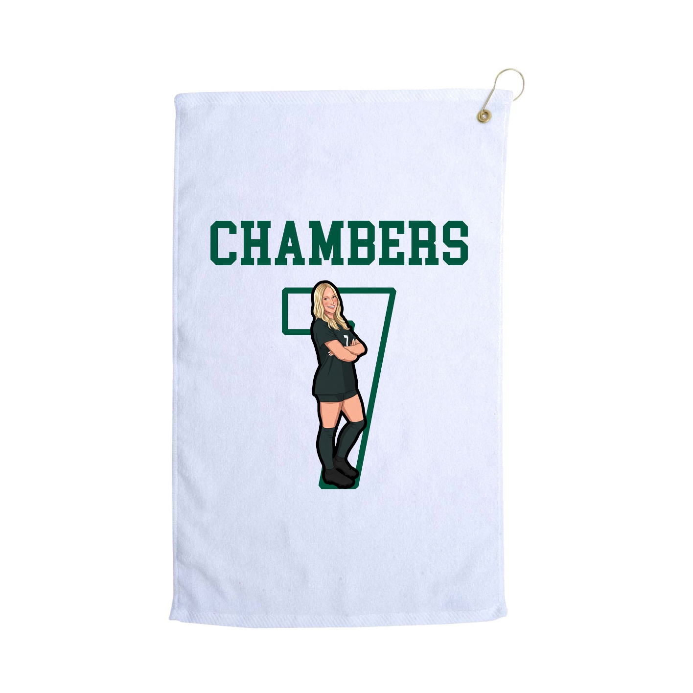 Golf Towel — Shirsey in White
