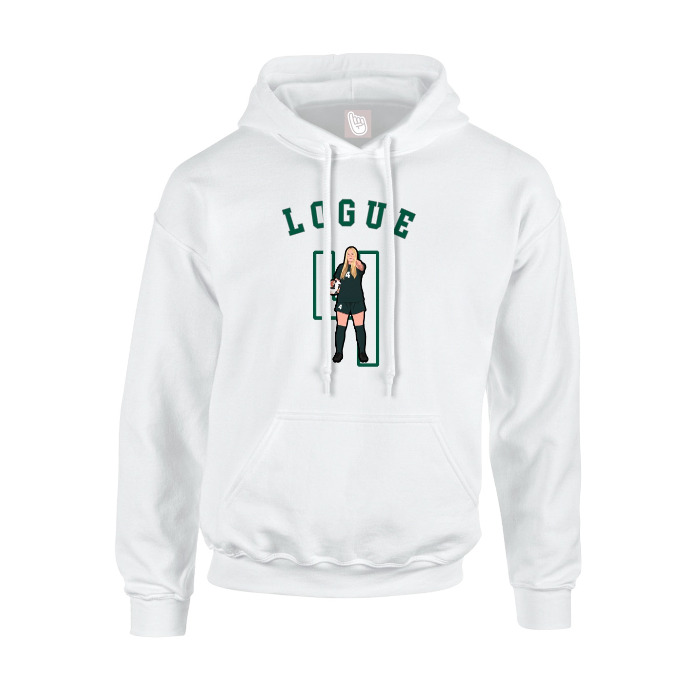 Youth Hoodie — Shirsey Arch in White
