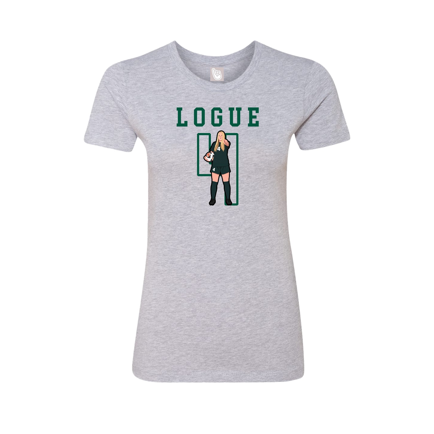 Fitted Women's Tee — Shirsey in Grey
