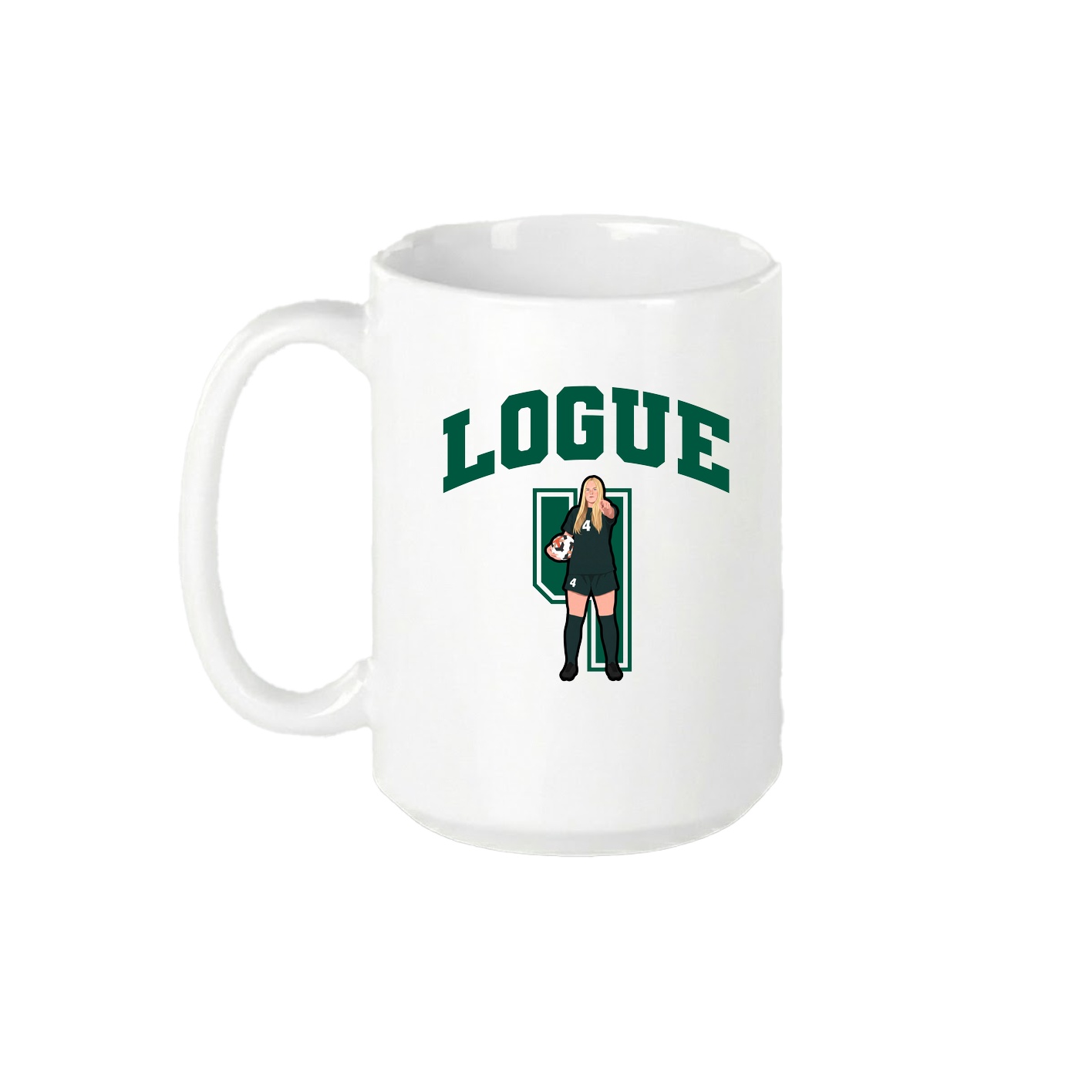 15oz Coffee Mug — Number in White