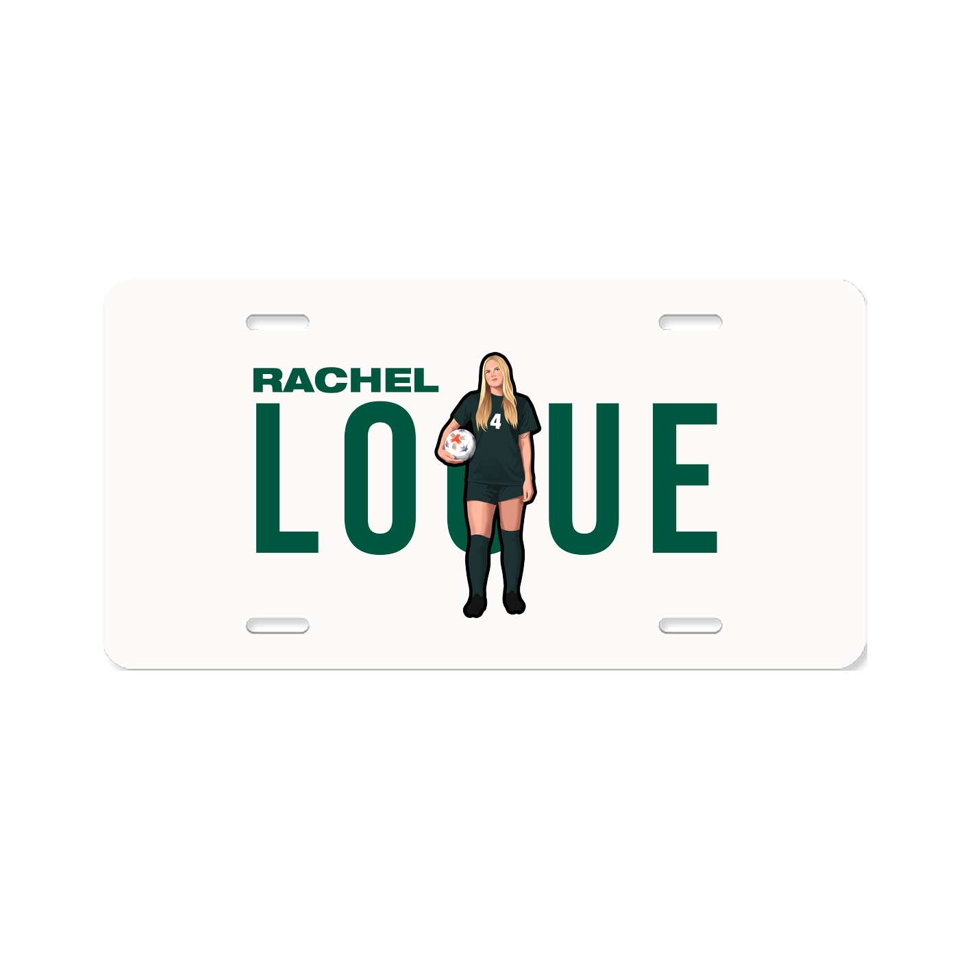 License Plate — Player Name in Classic