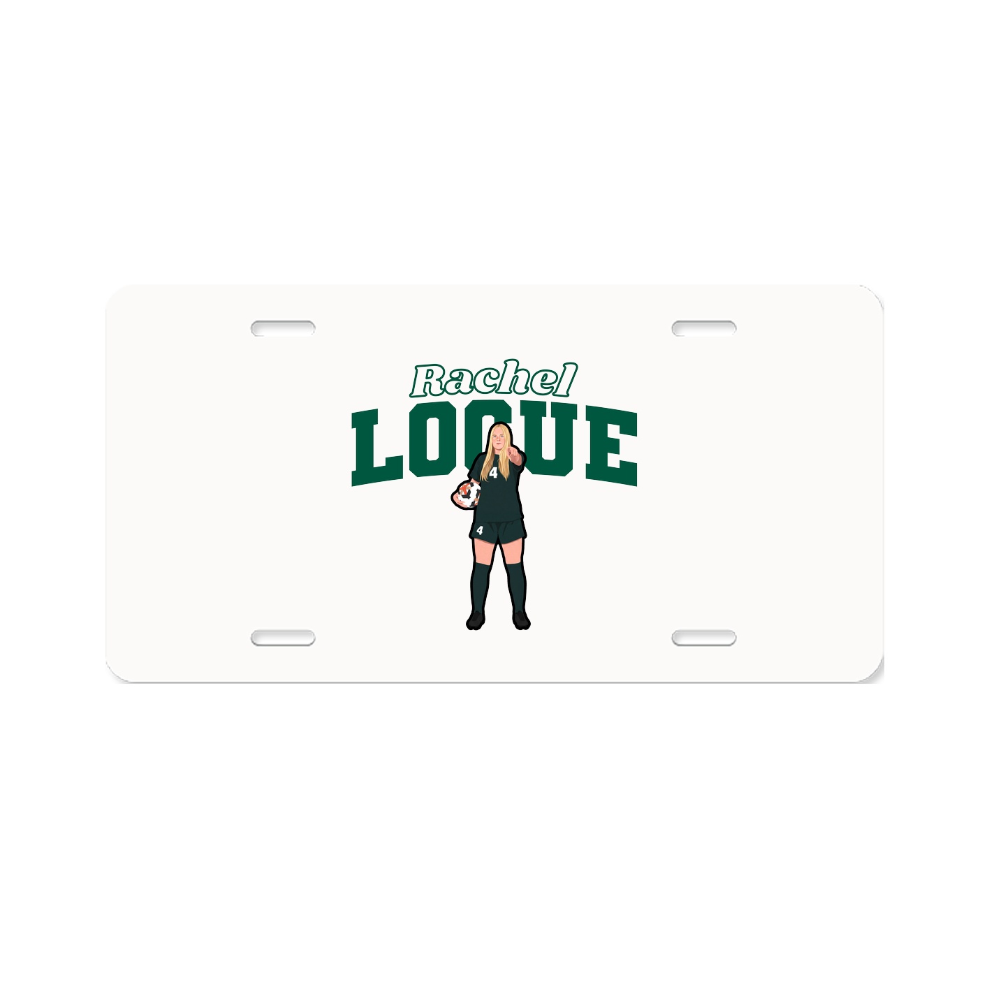 License Plate — Name Arch in Classic