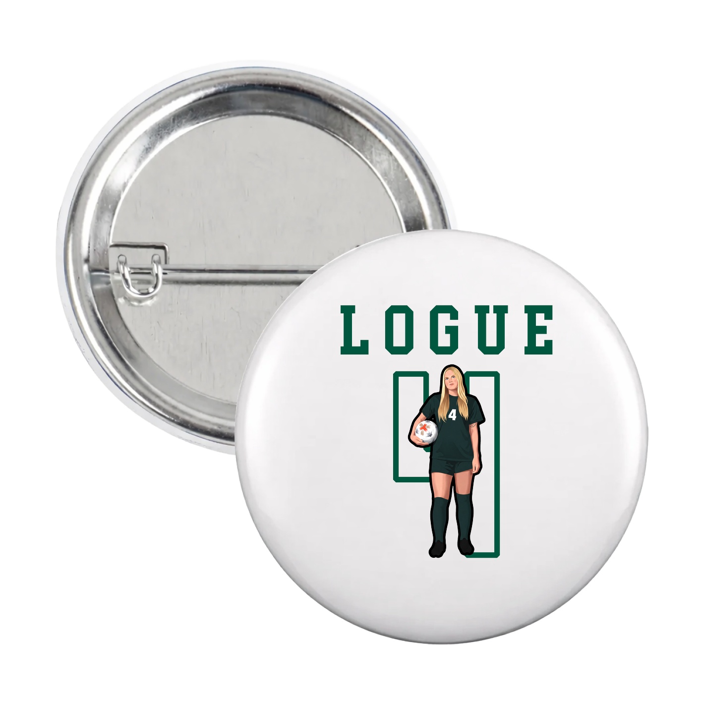 Game Day Button — Shirsey in White