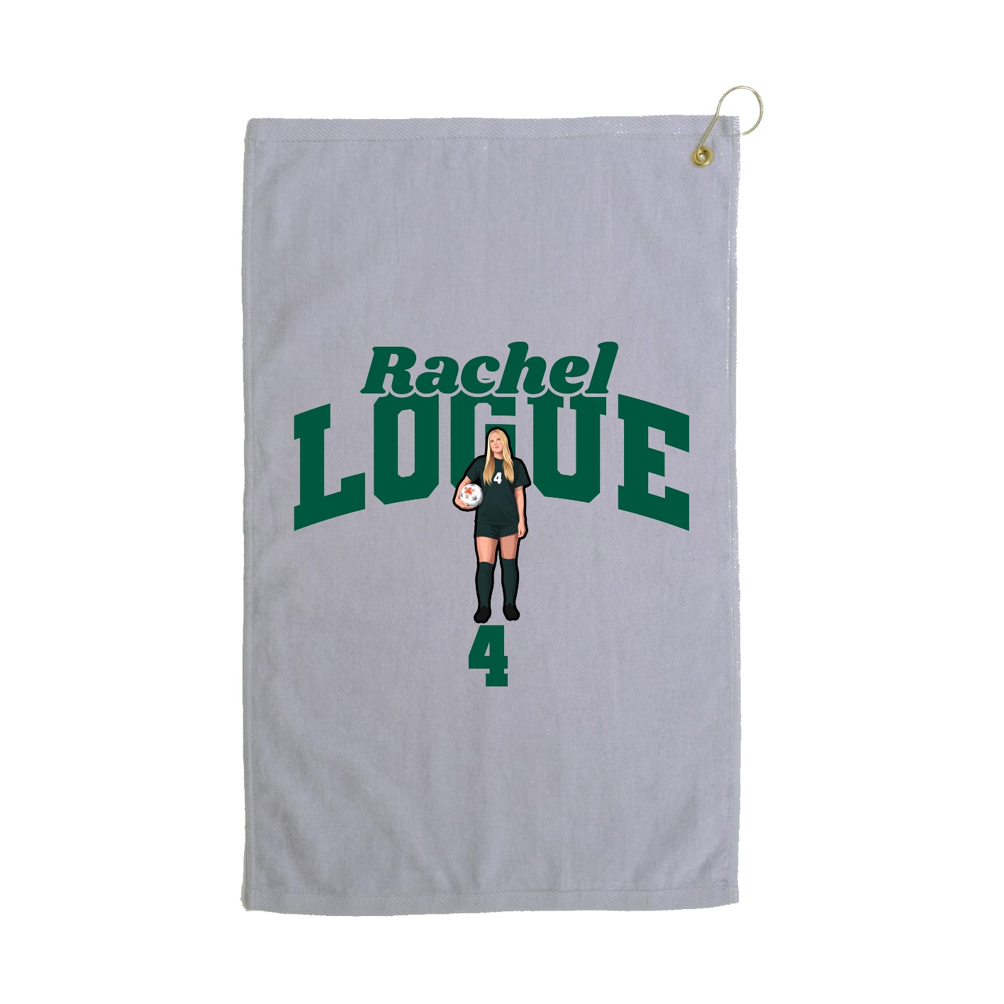 Golf Towel — Signature Arch in Grey