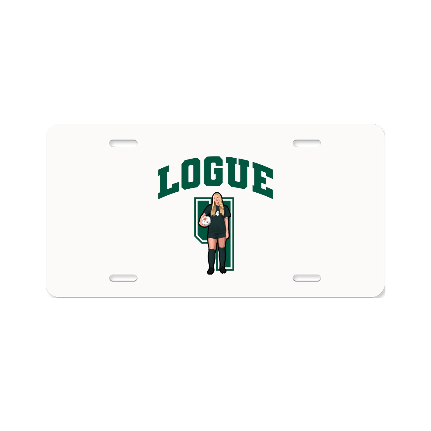 License Plate — Number in Classic