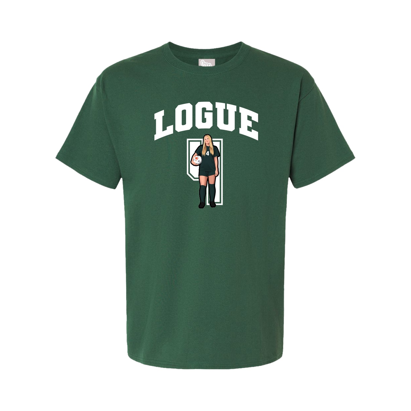Youth Tee — Number in Green