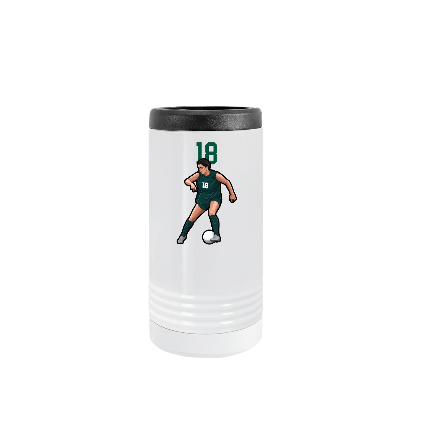 Slim Beverage Holder — Number Top in White