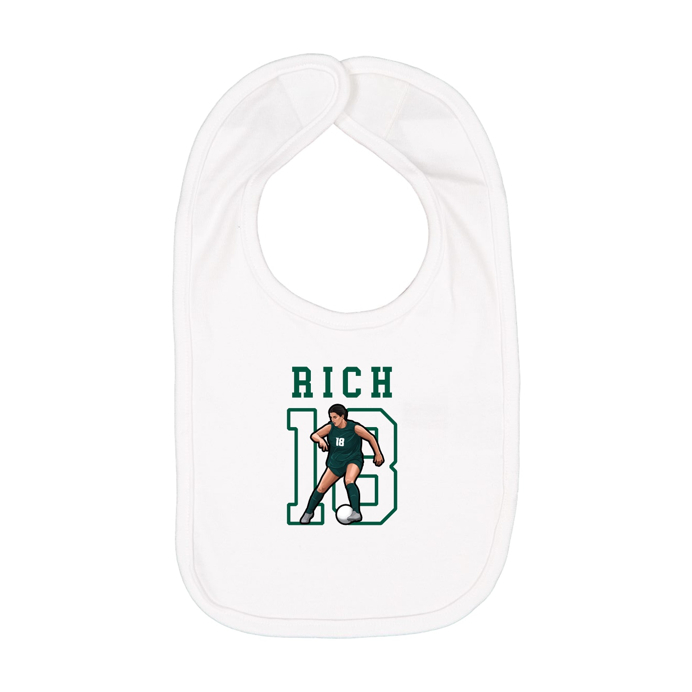 Infant Bib — Shirsey in White