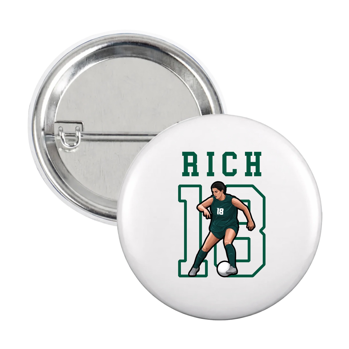 Game Day Button — Shirsey in White
