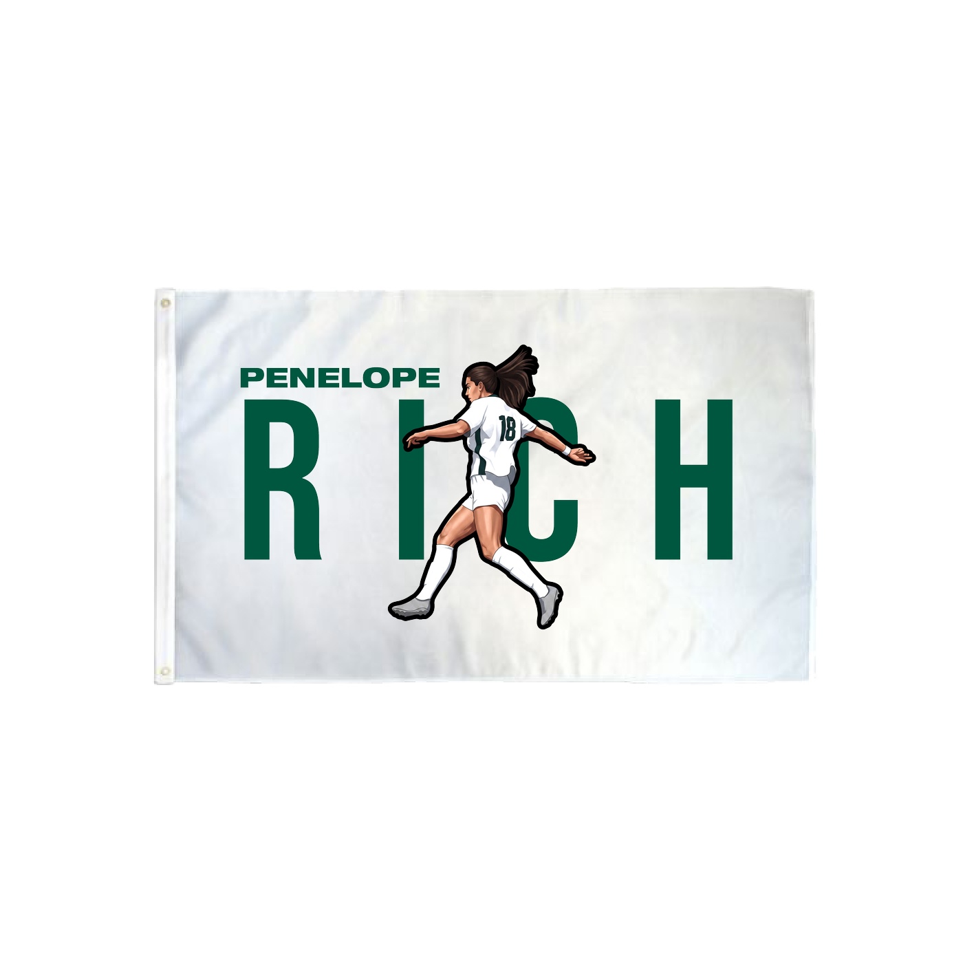 3x5 Flag — Player Name in Classic