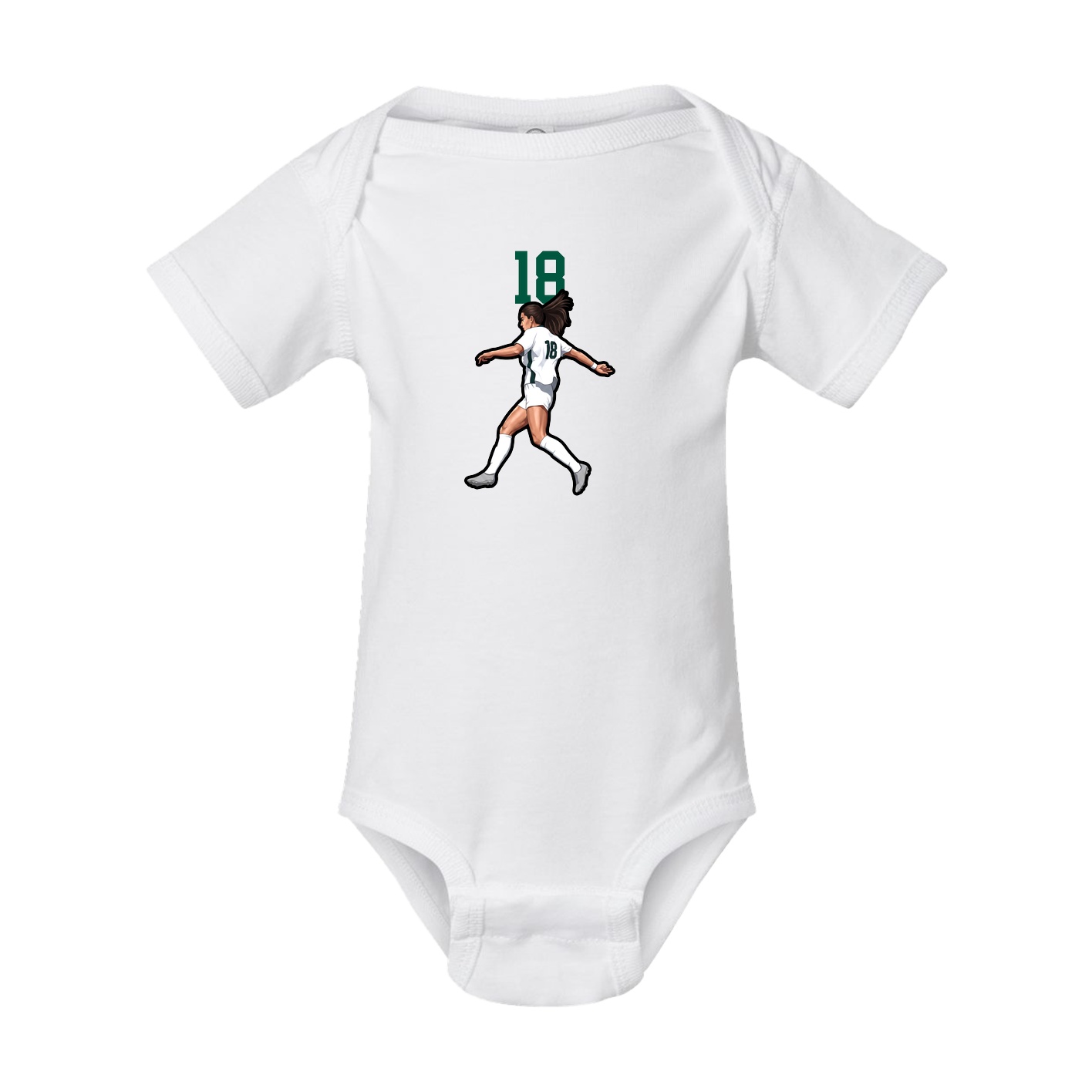 Baby Onesie — Number Top in White