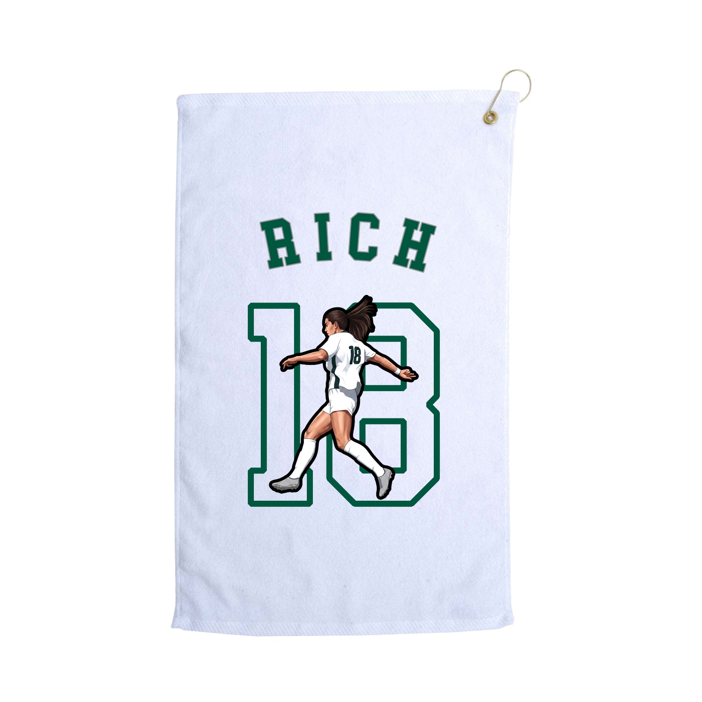 Golf Towel — Shirsey Arch in White