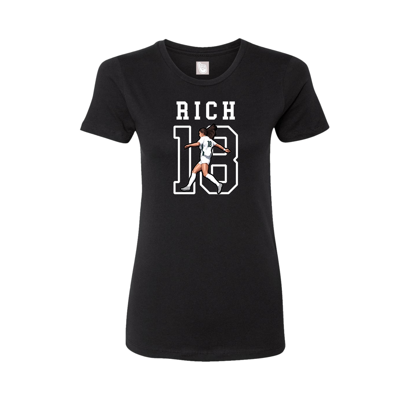 Fitted Women's Tee — Shirsey in Black