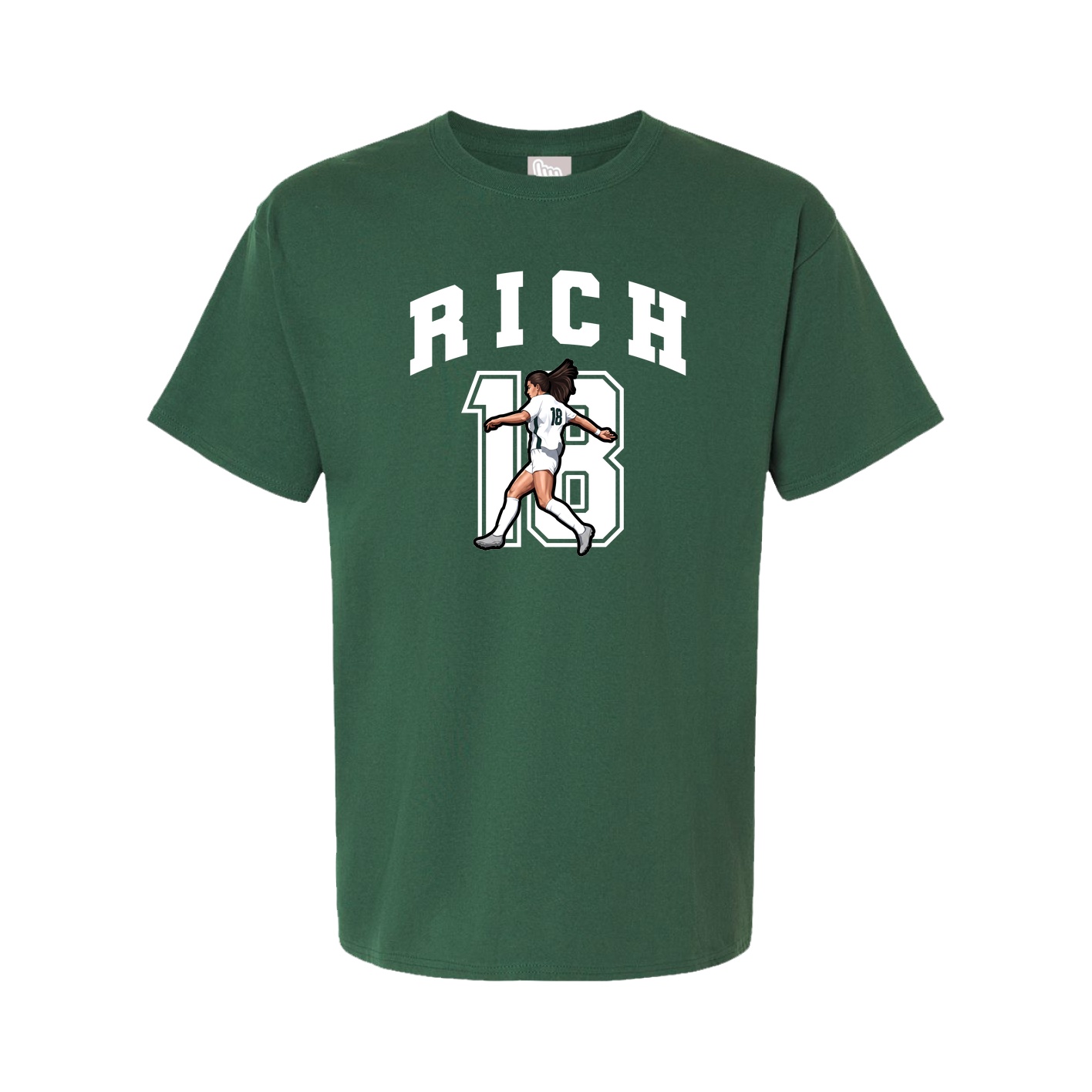 Youth Tee — Number in Green