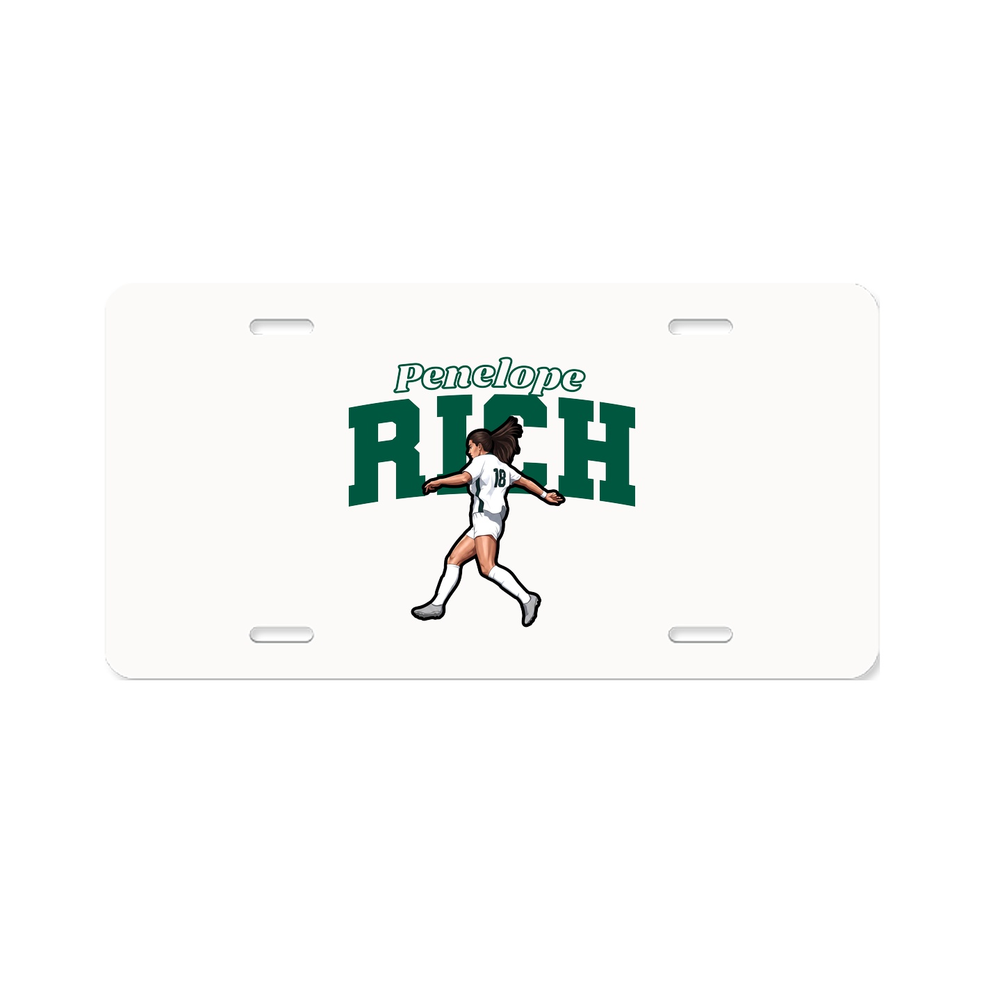 License Plate — Name Arch in Classic