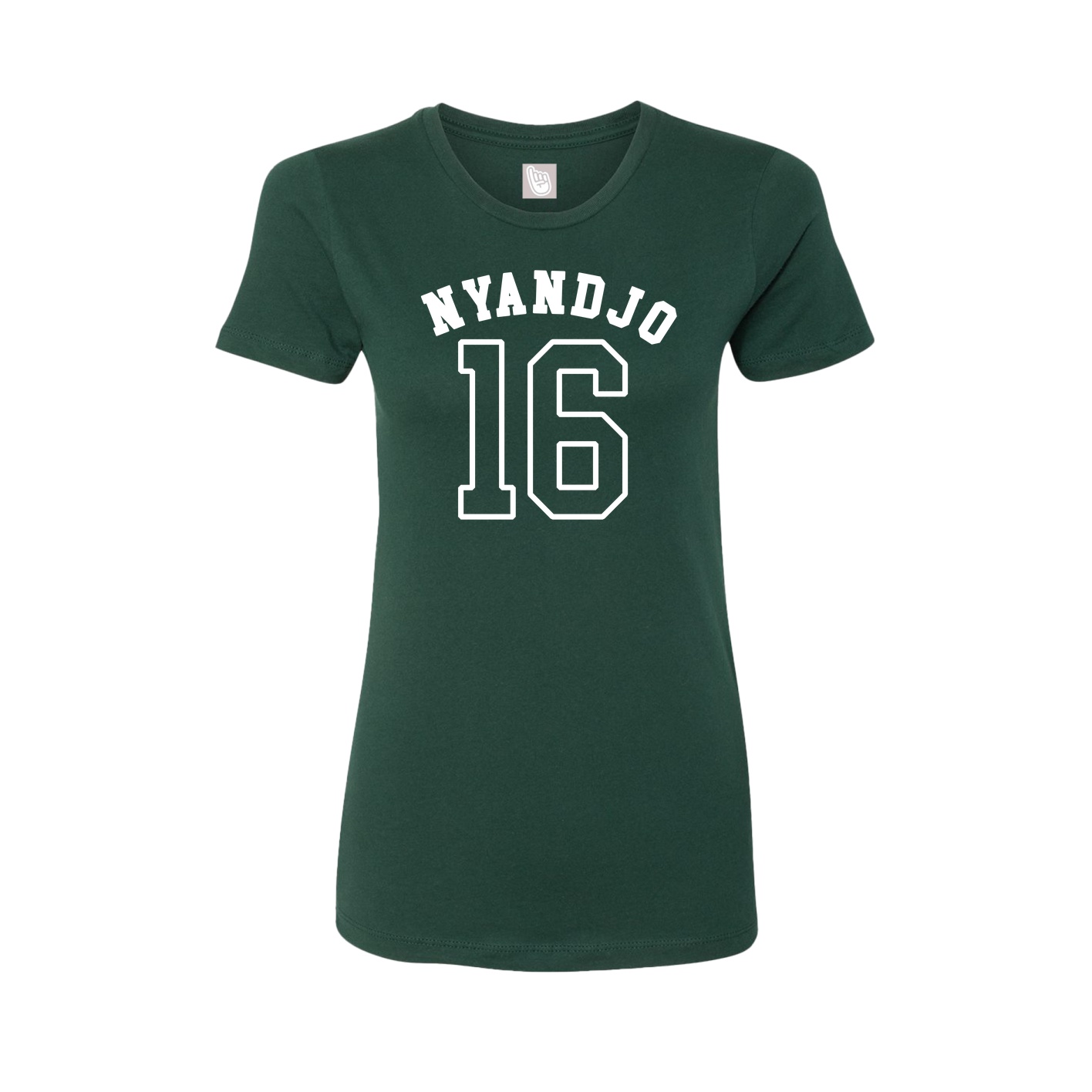 Fitted Women's Tee — Shirsey Arch in Green