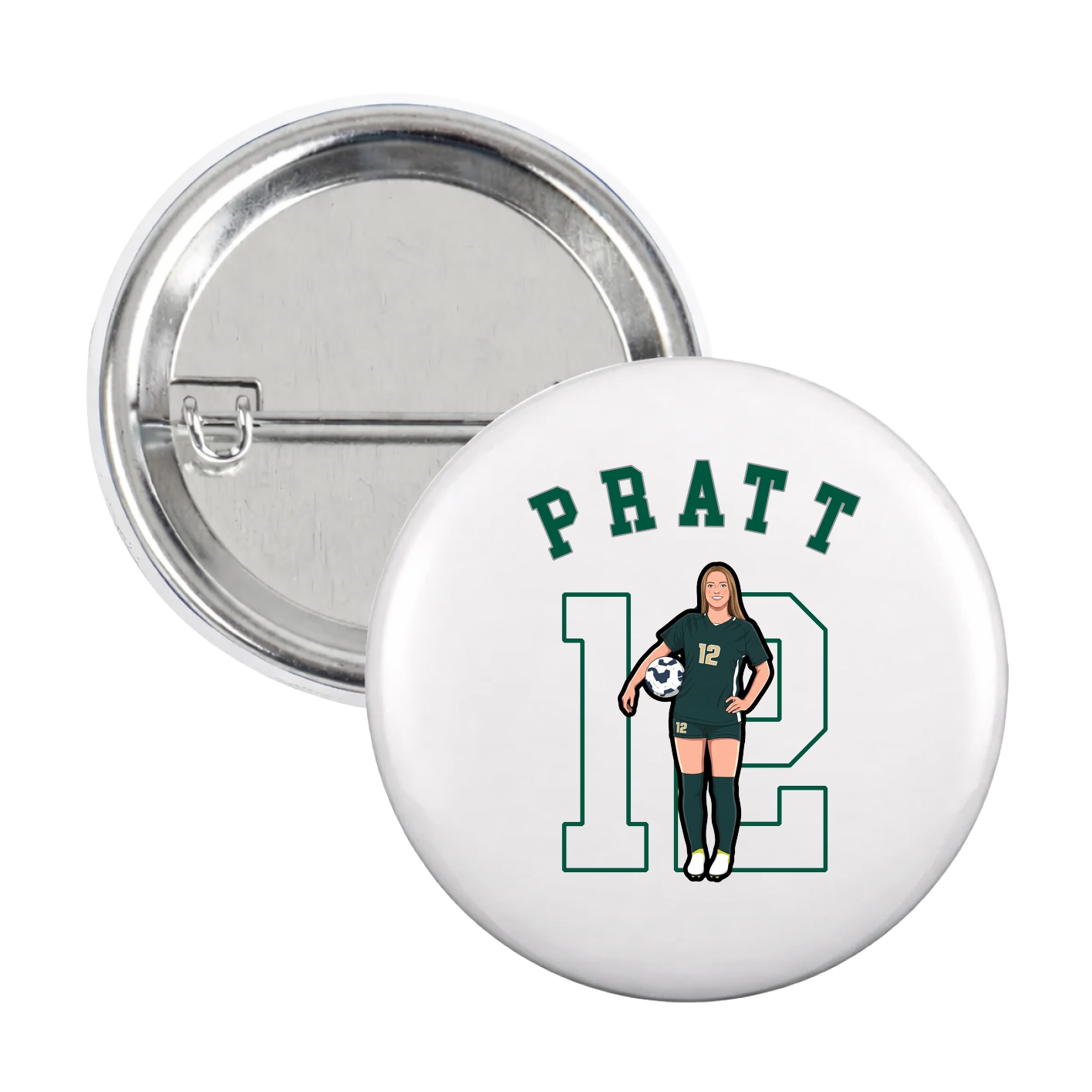 Game Day Button — Shirsey Arch in White
