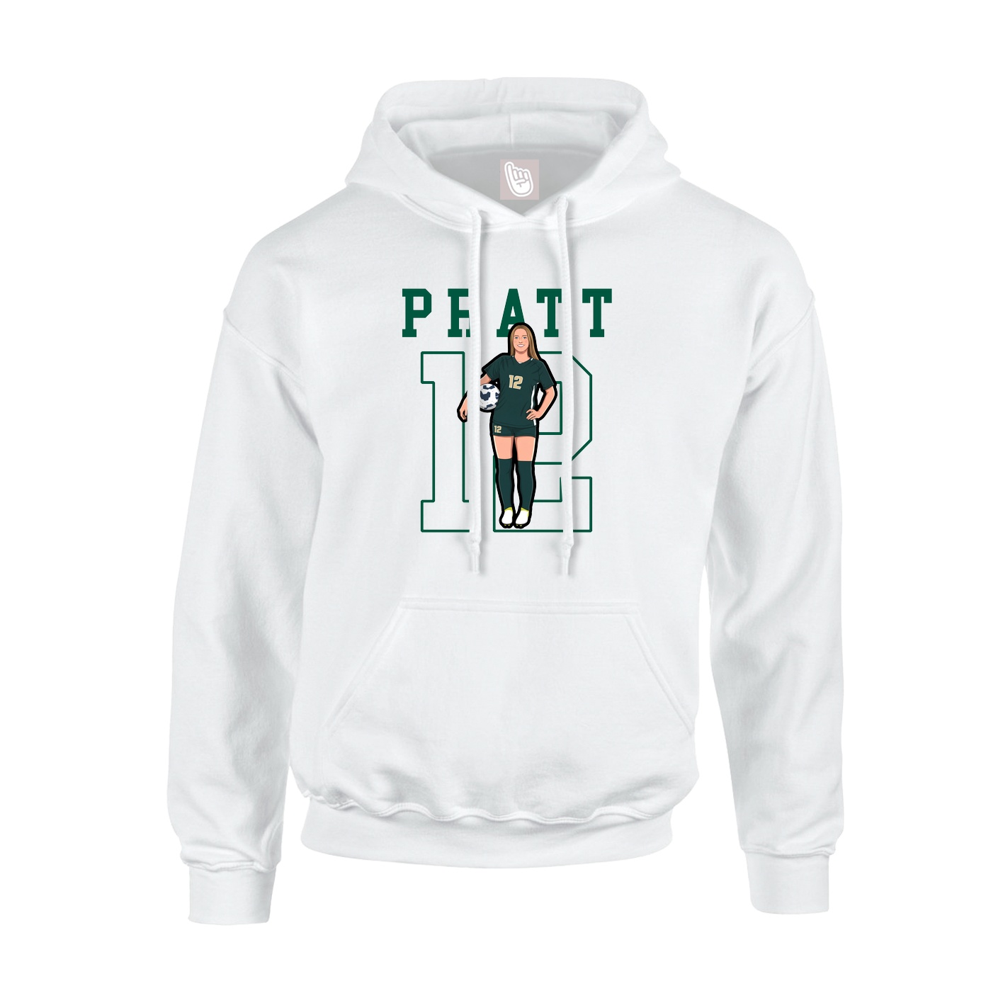 Hoodie — Shirsey in White