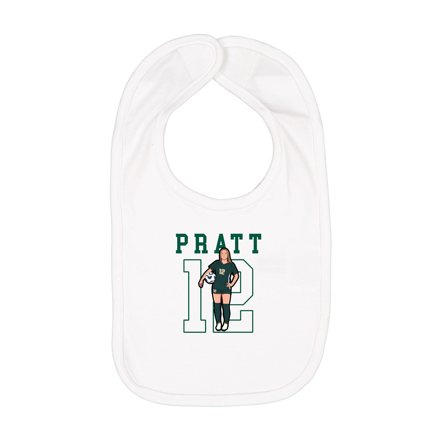 Infant Bib — Shirsey in White