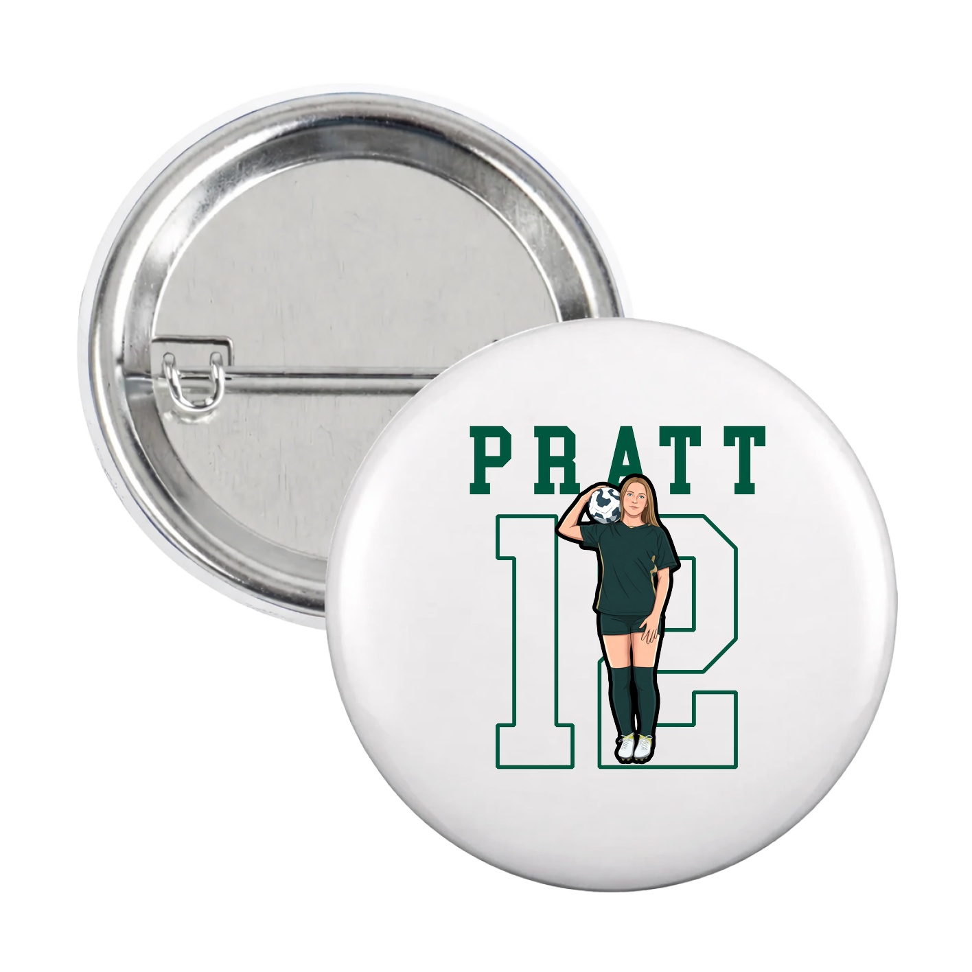 Game Day Button — Shirsey in White