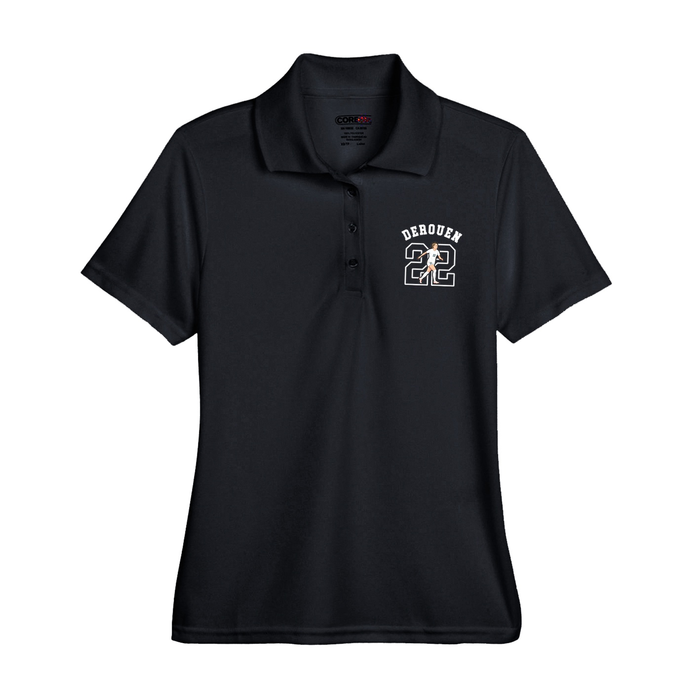 Womens Performance Polo — Shirsey Arch in Black