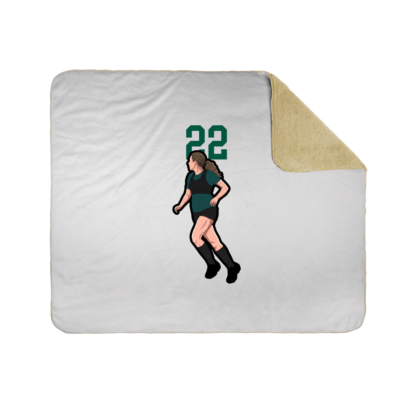 50x60 Sherpa Lined Throw Blanket