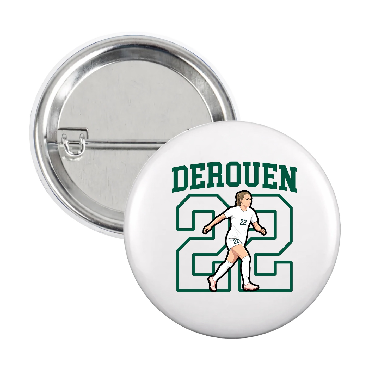 Game Day Button — Shirsey in White