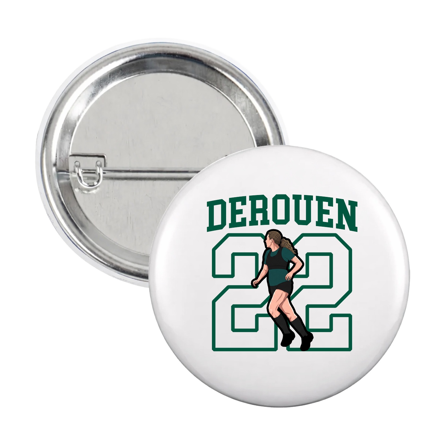 Game Day Button — Shirsey in White