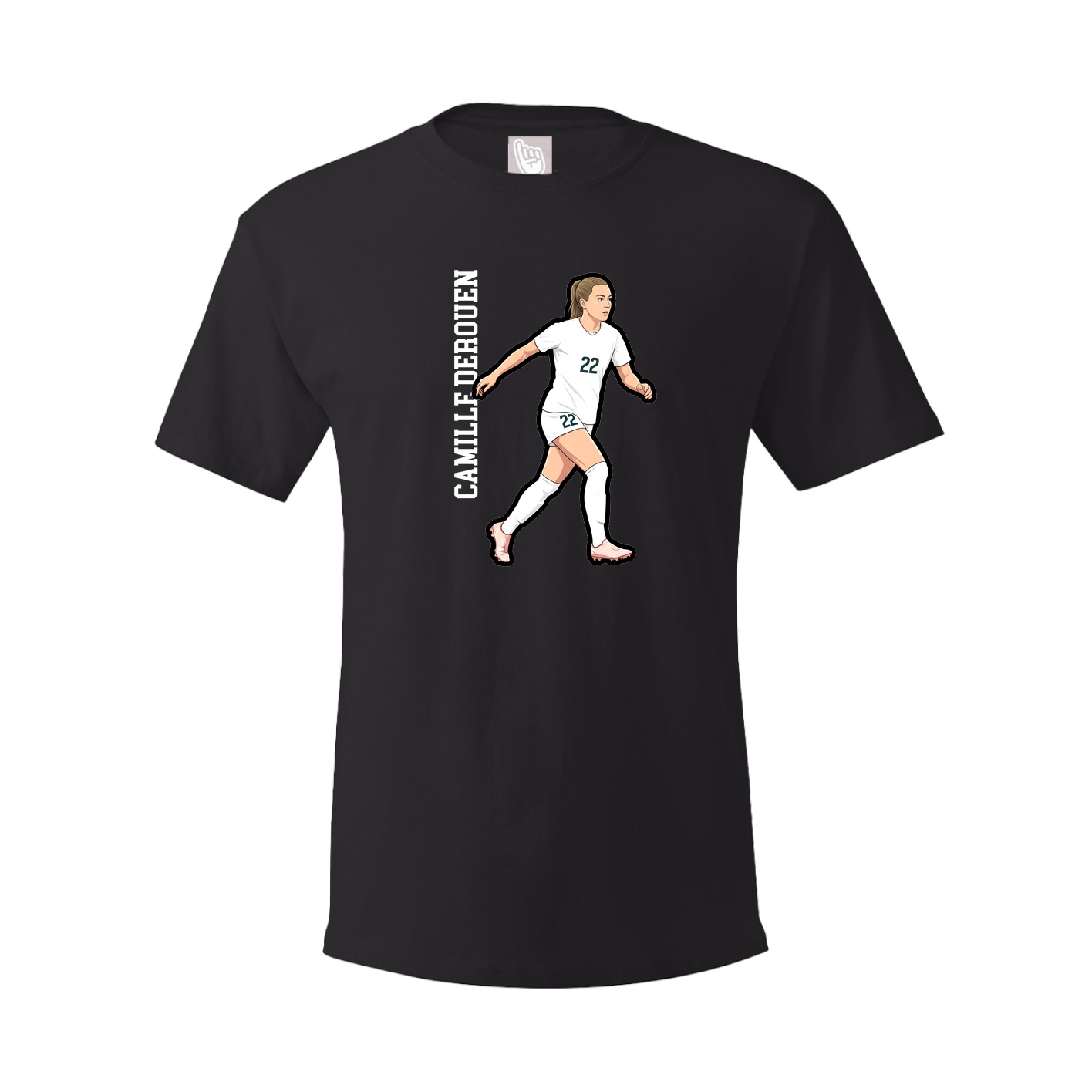 Tee — Name Vertical in Black