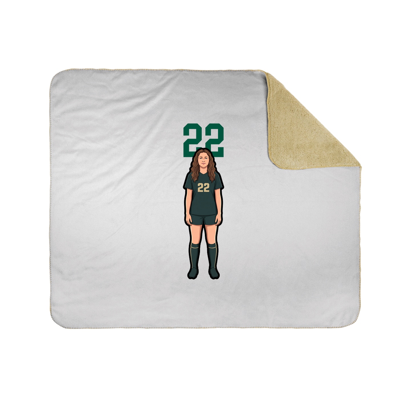 50x60 Sherpa Lined Throw Blanket