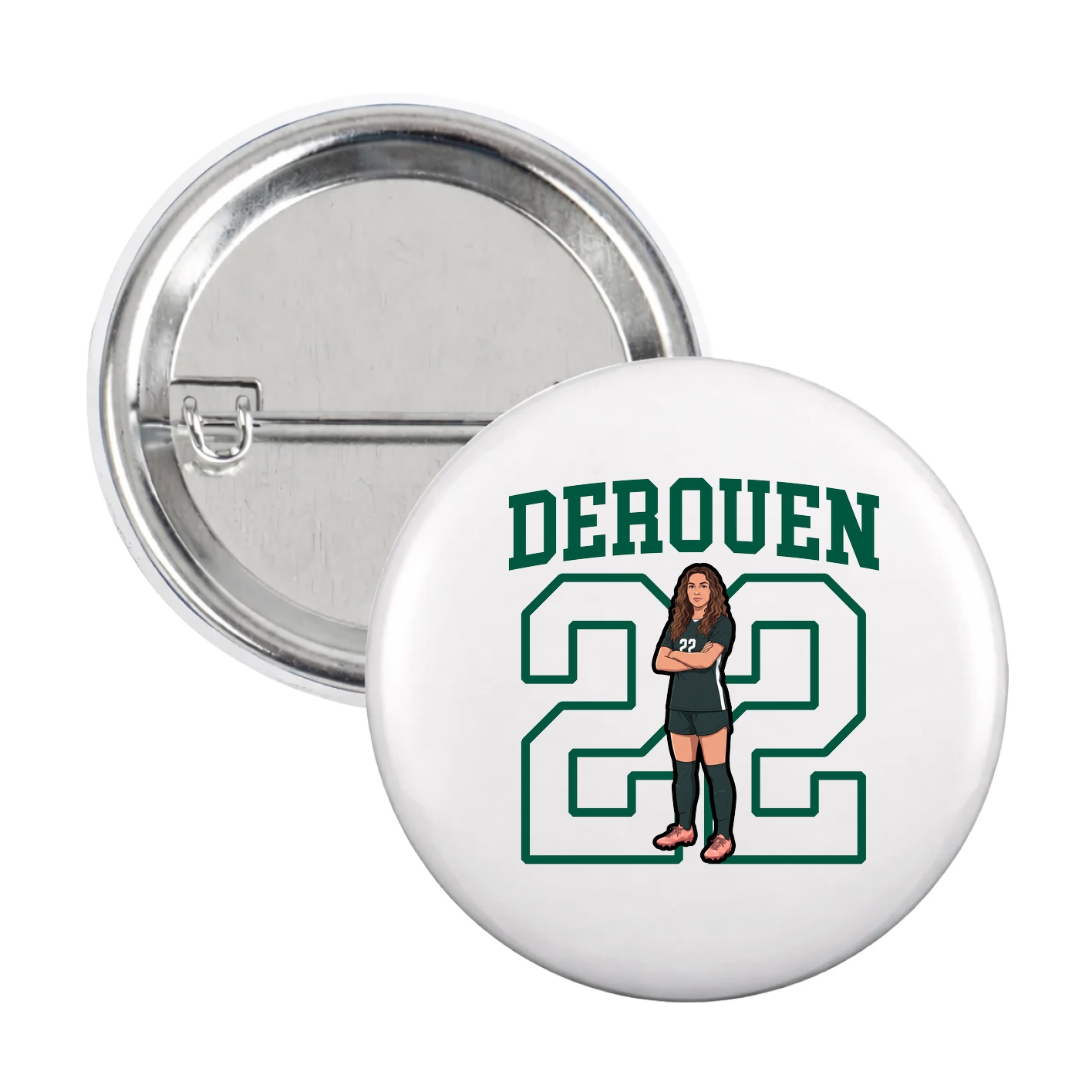 Game Day Button — Shirsey in White