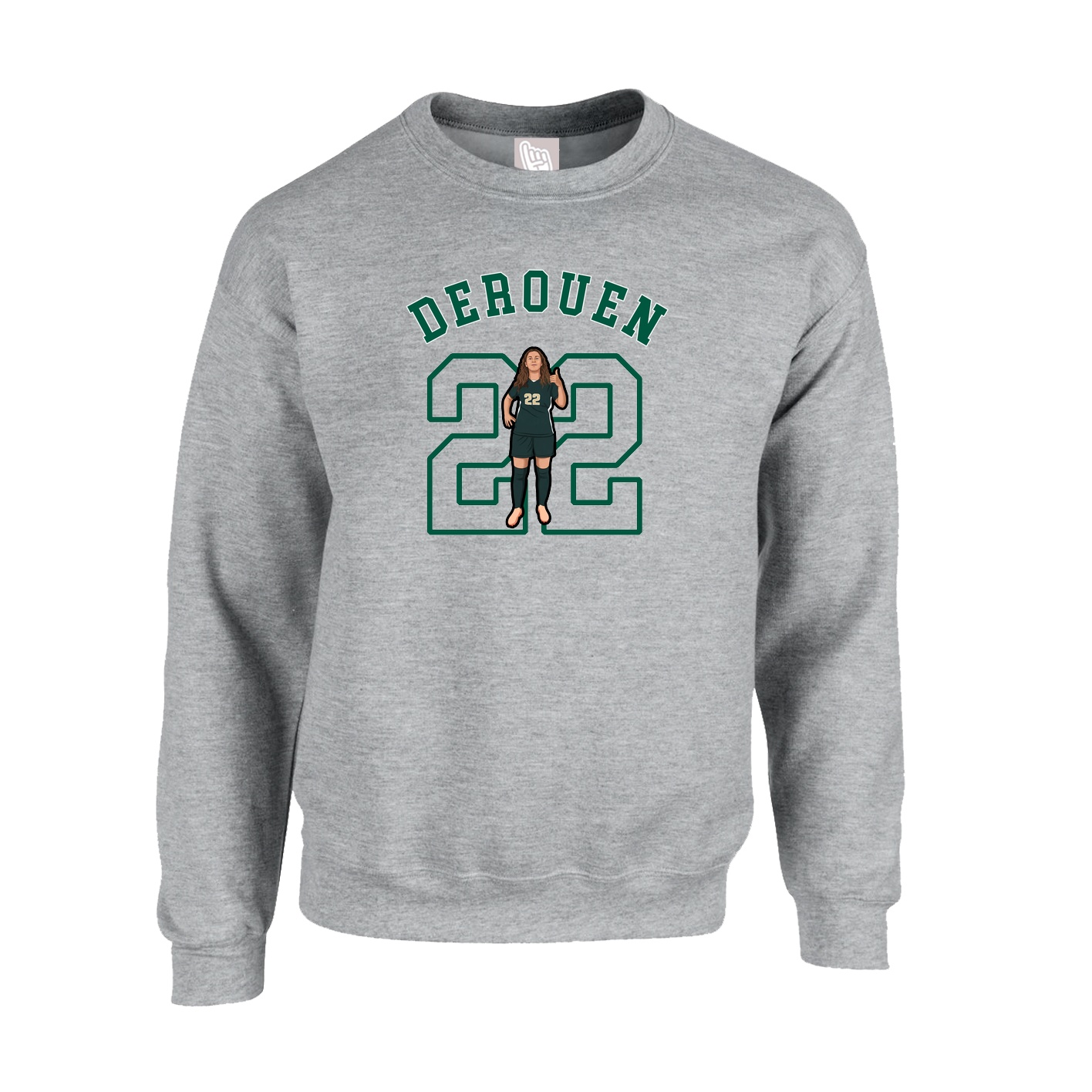 Fleece Crew — Shirsey Arch in Grey