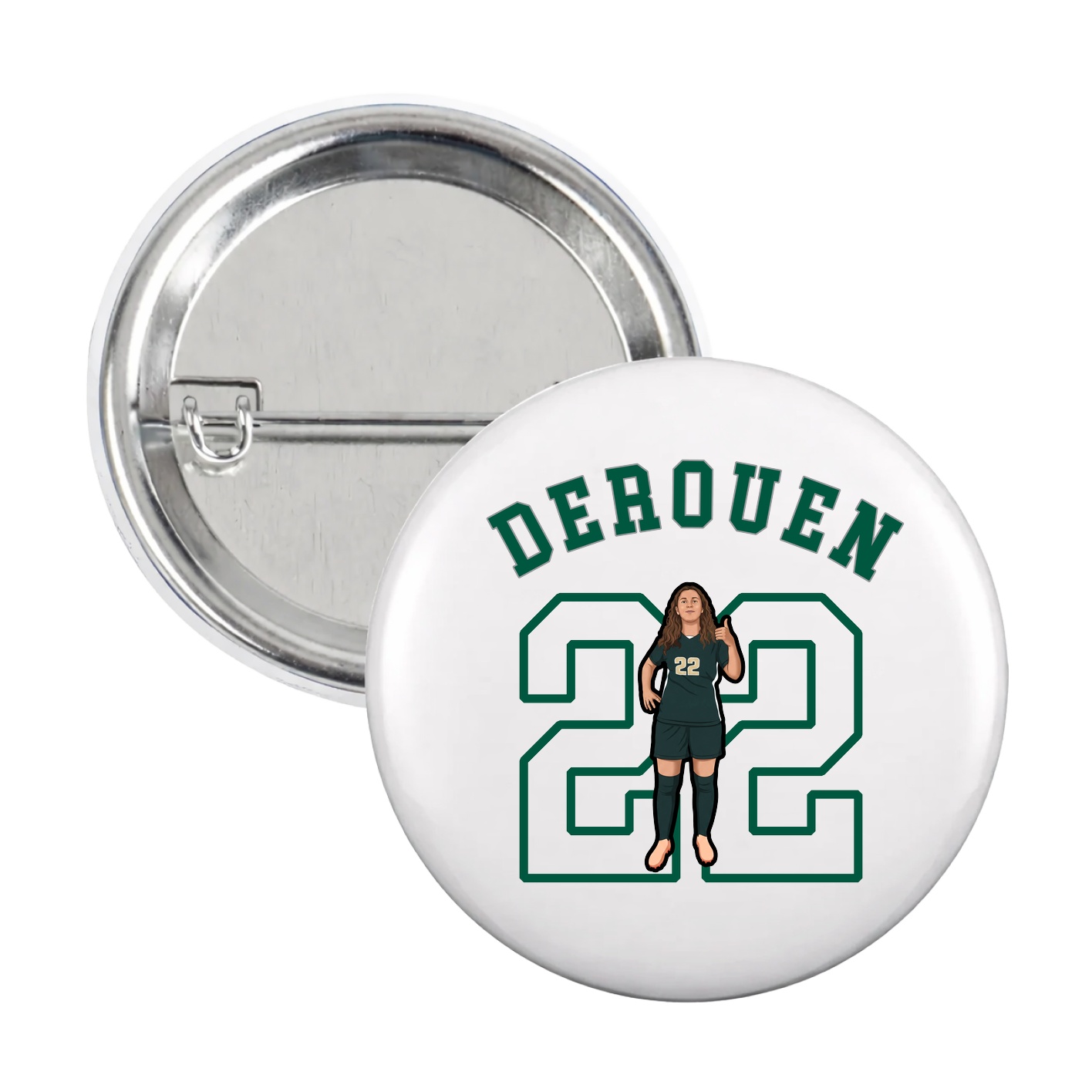 Game Day Button — Shirsey Arch in White