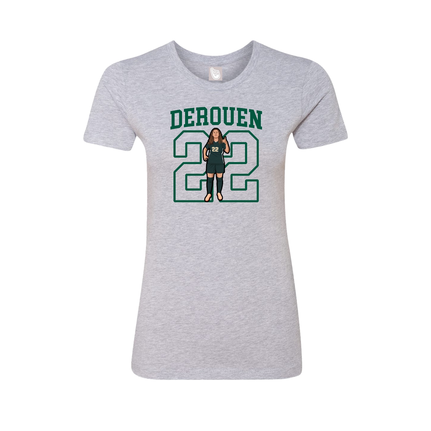 Fitted Women's Tee — Shirsey in Grey