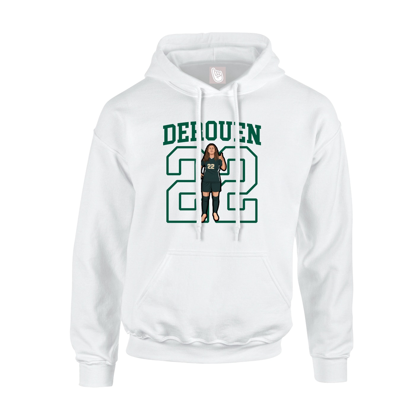 Hoodie — Shirsey in White