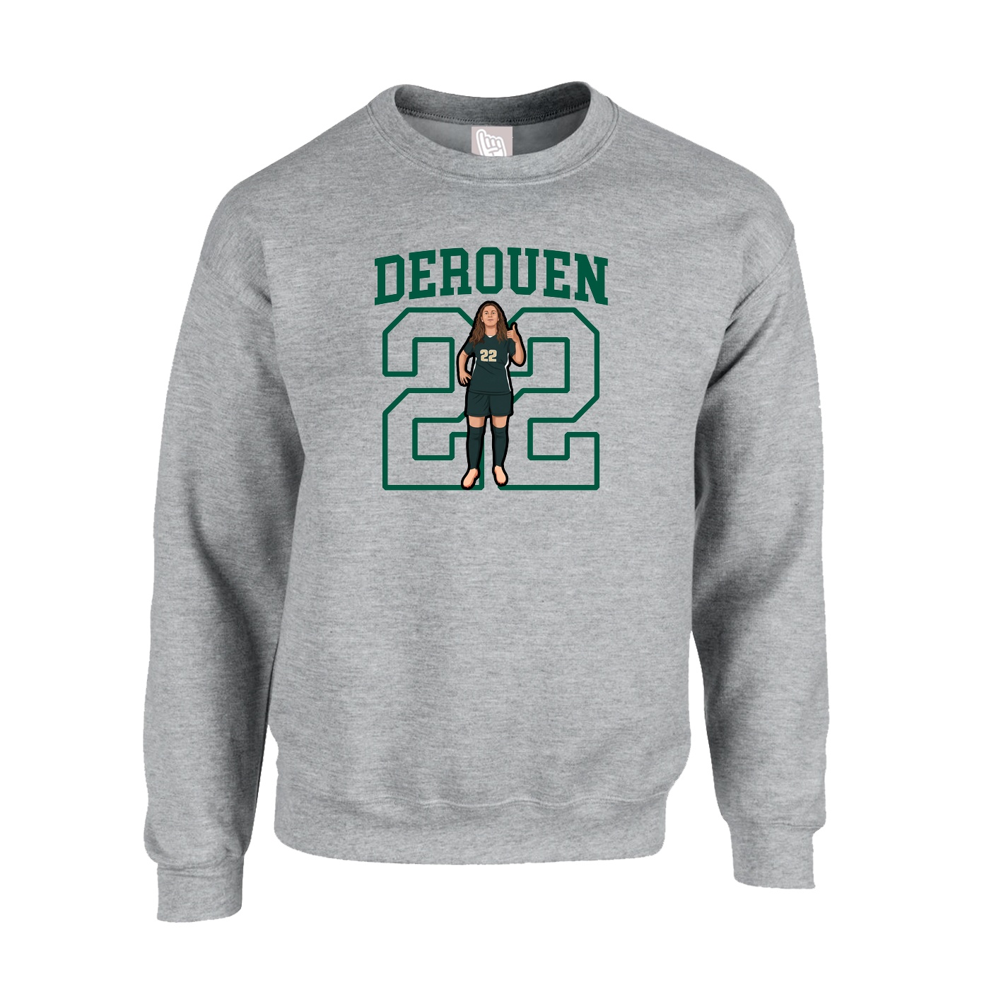 Fleece Crew — Shirsey in Grey