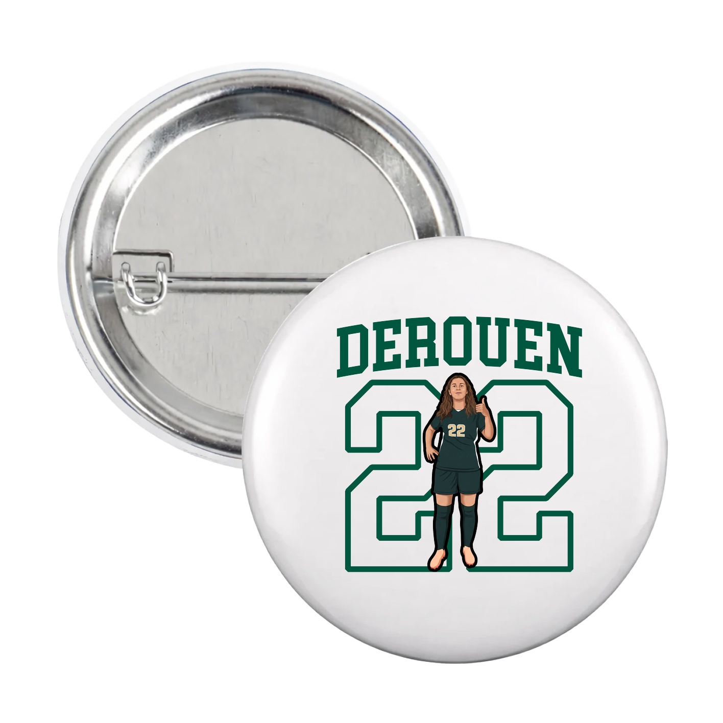 Game Day Button — Shirsey in White