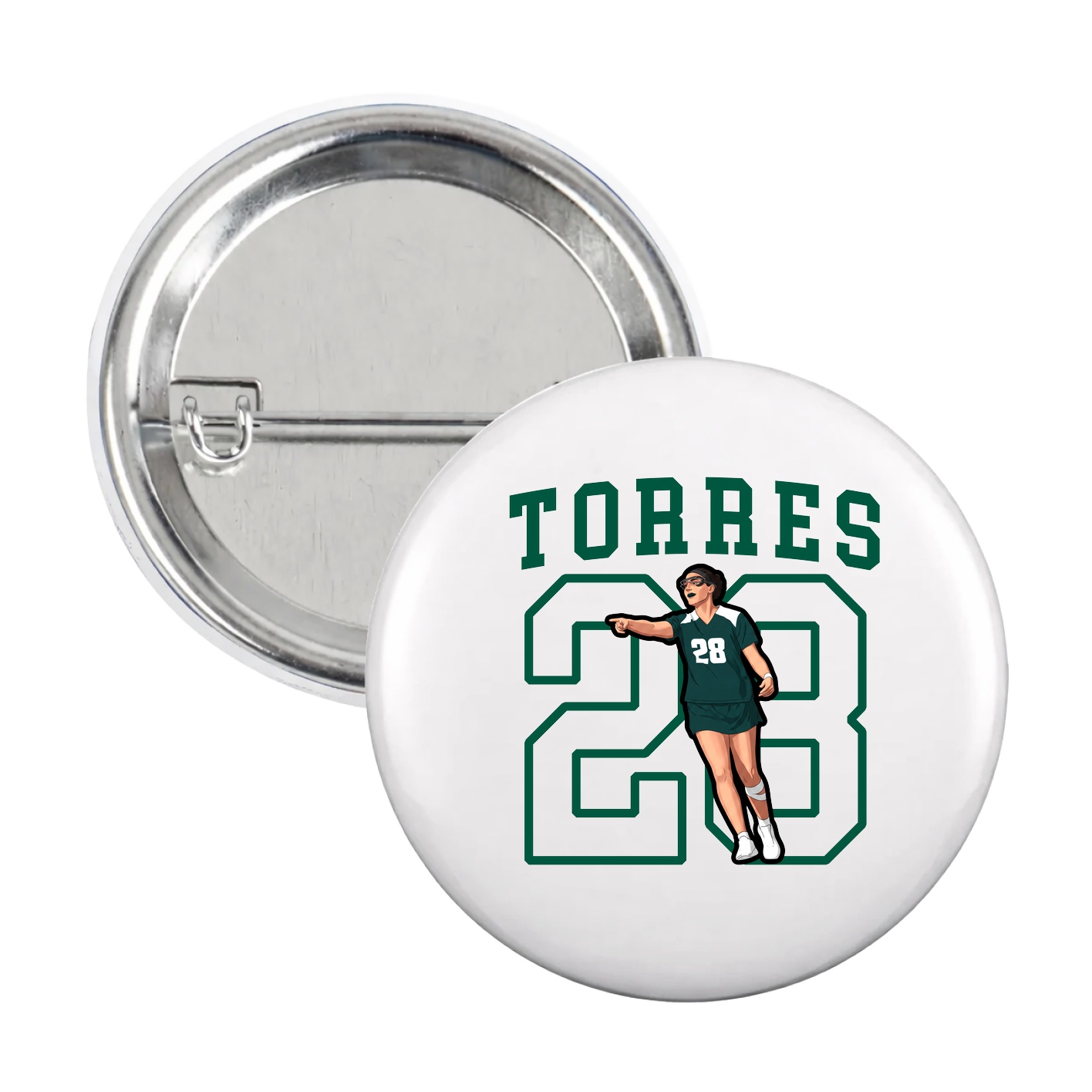 Game Day Button — Shirsey in White