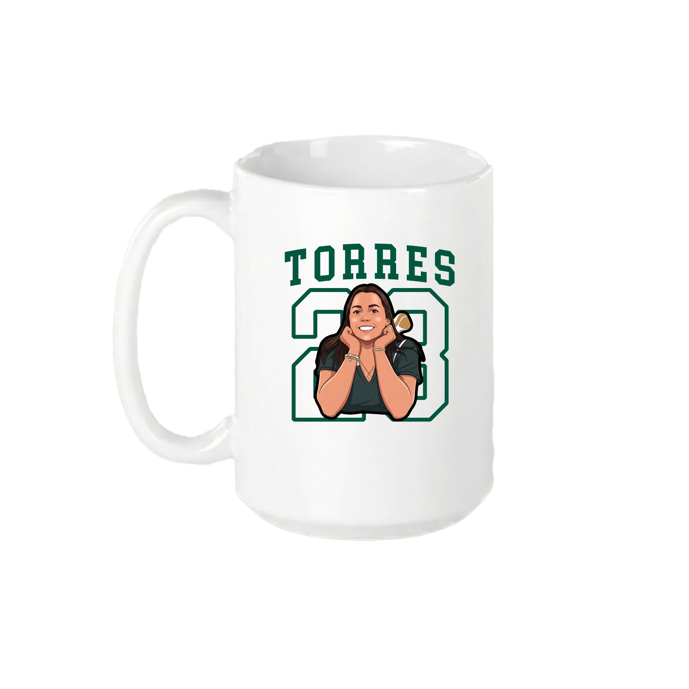 15oz Coffee Mug — Shirsey in White