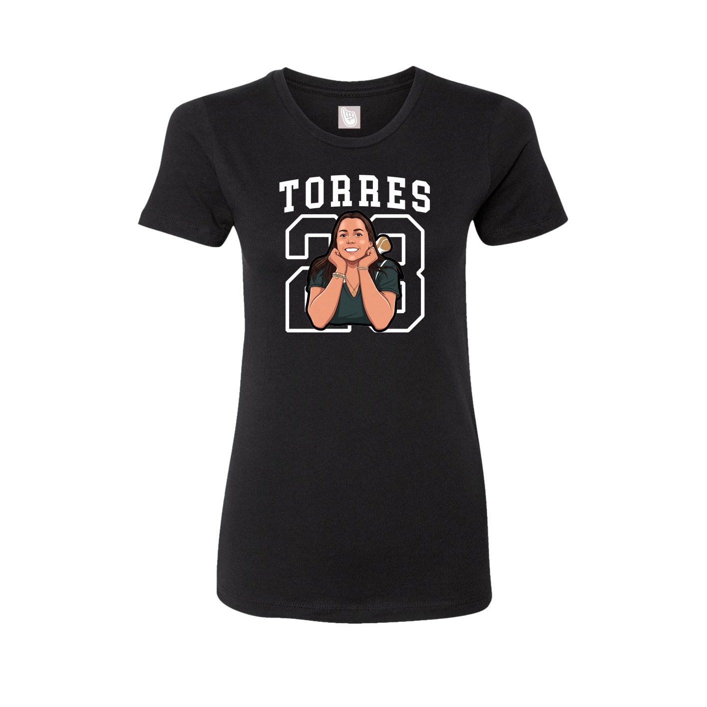Fitted Women's Tee — Shirsey in Black