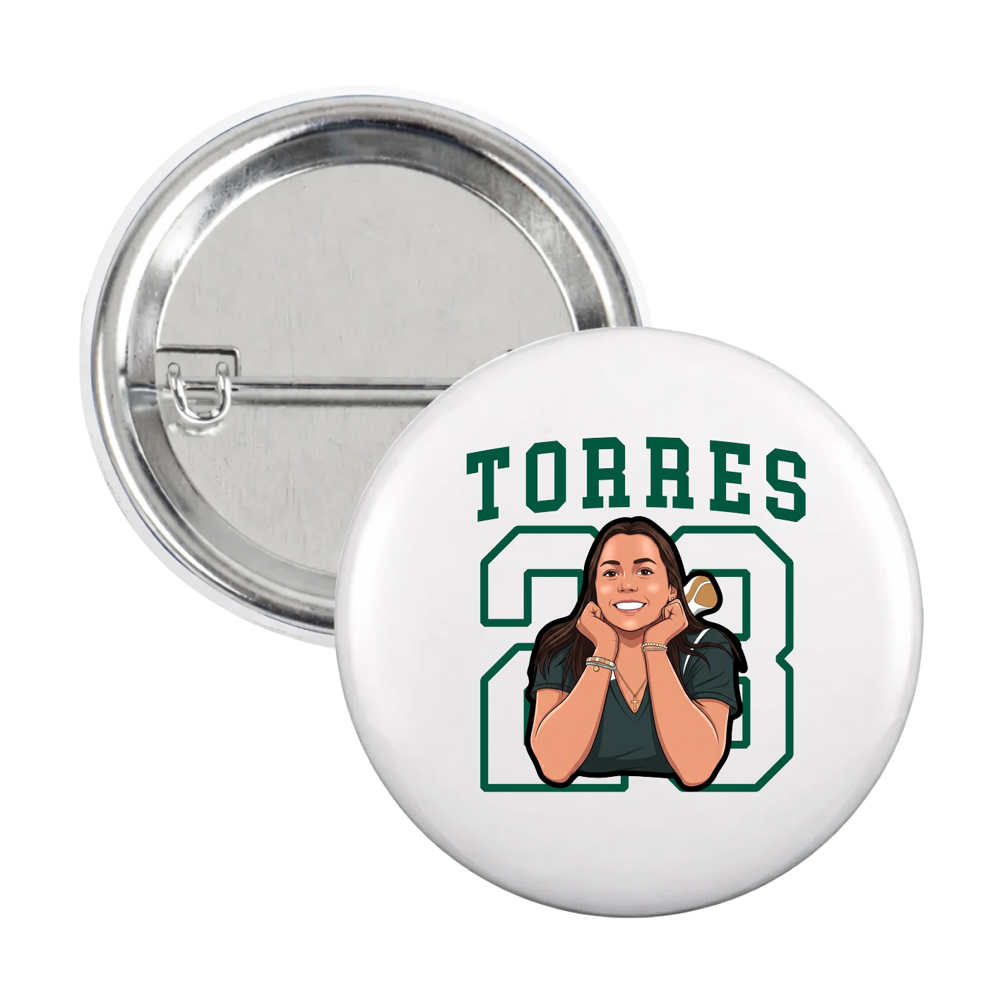 Game Day Button — Shirsey in White