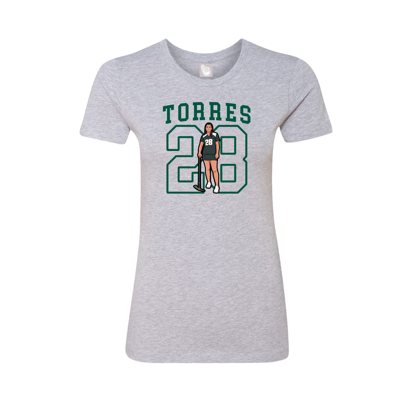 Fitted Women's Tee — Shirsey in Grey
