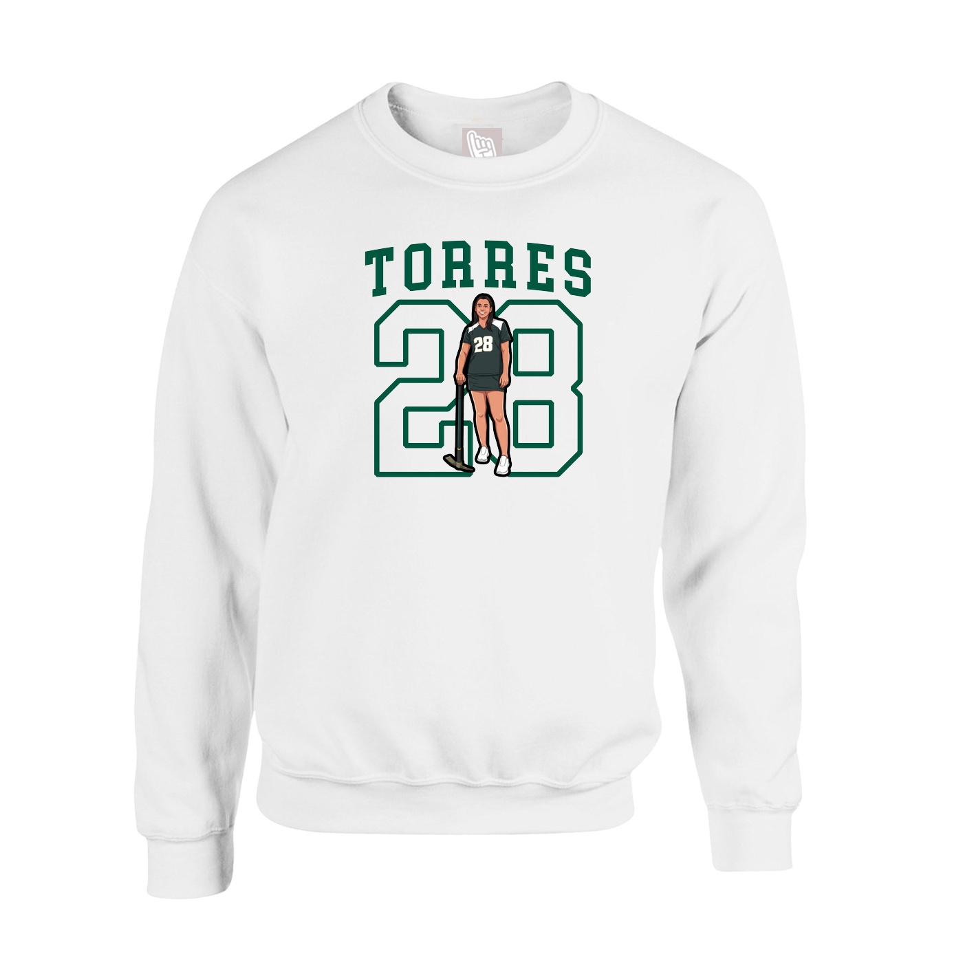 Fleece Crew — Shirsey in White